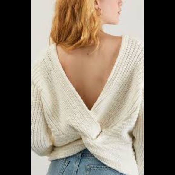 NWOT LA HEARTS / PACSUN Twist Ribbed Knit Chunky Cropped Sweater Camel M - Picture 6 of 8